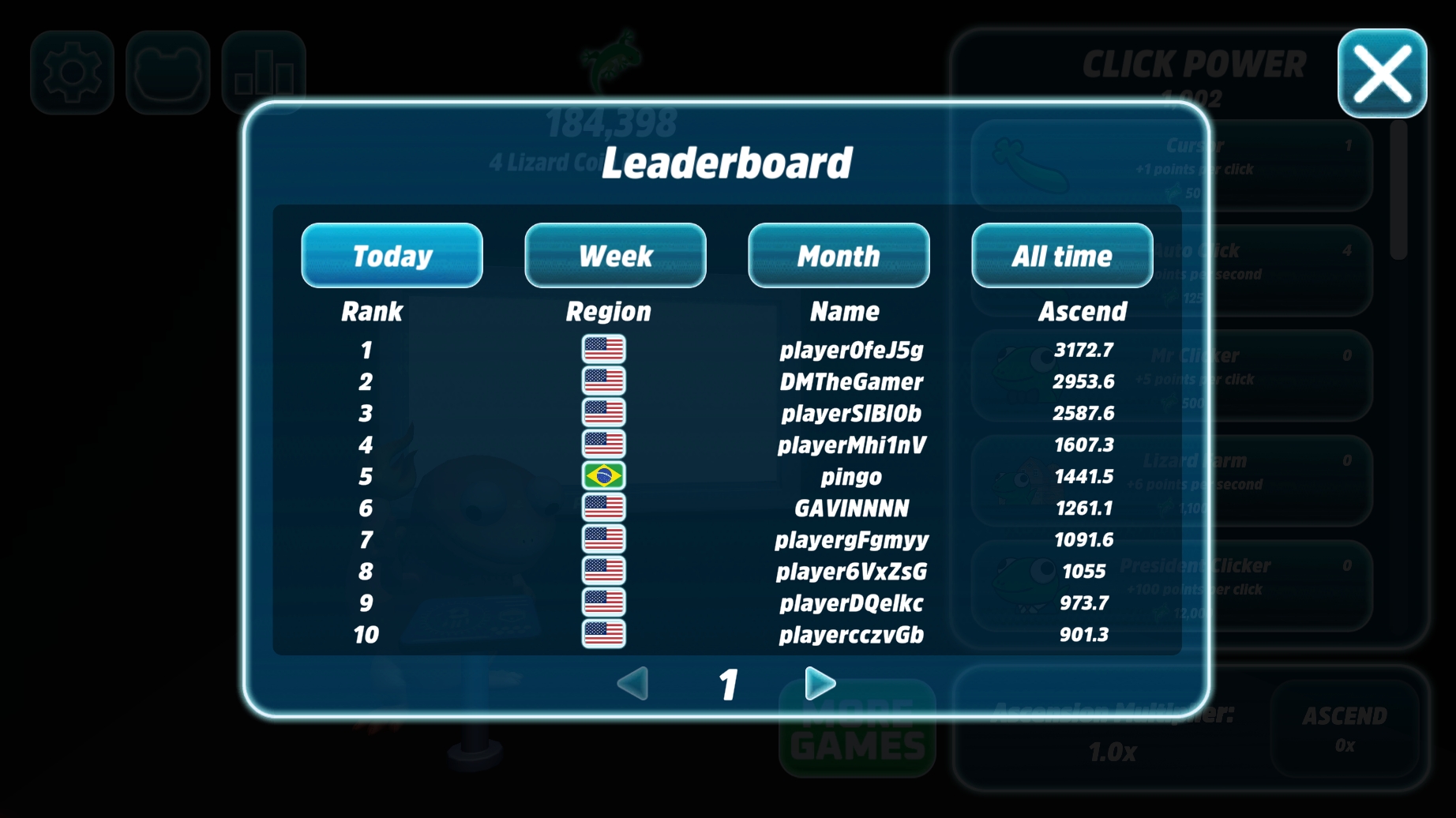 Game Leaderboard